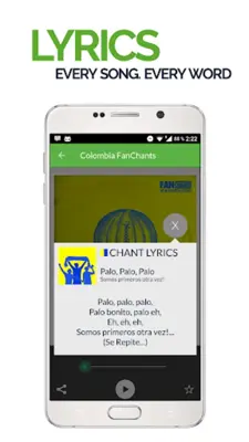 FanChants Colombia Fans Songs & Chants android App screenshot 4